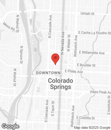 Map of 329 N Tejon St, Colorado Springs, CO 80903
